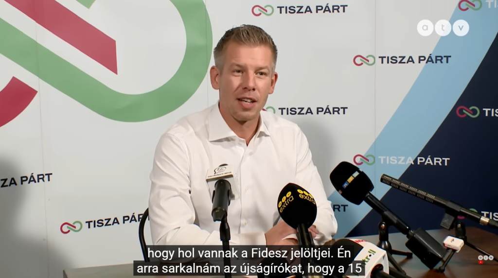 Október 23. – Magyar Péter sajtótájékoztató, ATV, Gulyáságyú