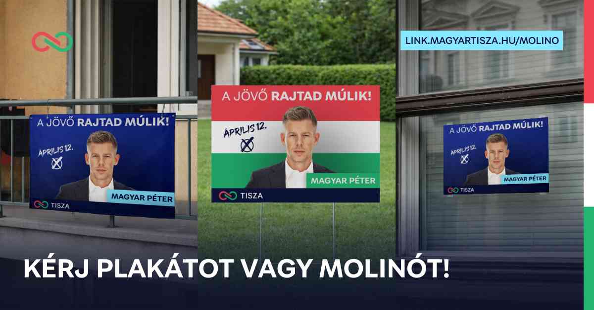 Veled vagyunk, Renáta! Segítsetek egy TISZA-molinóval, hogy elejét vegyük ennek