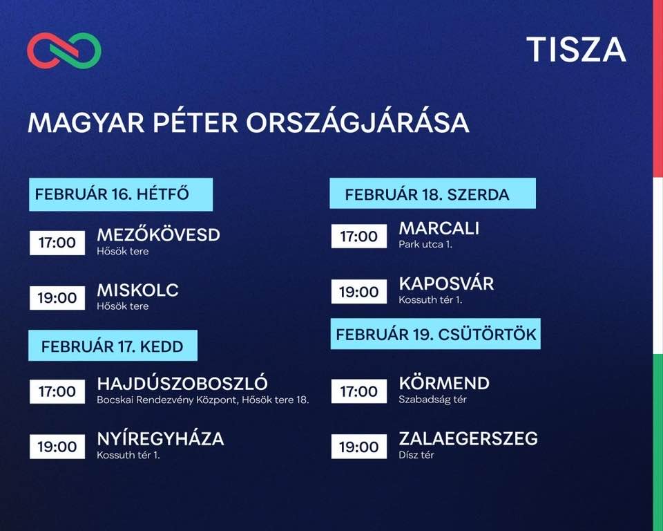 “Most” v̶a̶g̶y̶ ̶s̶o̶h̶a̶! országjárás, 2026