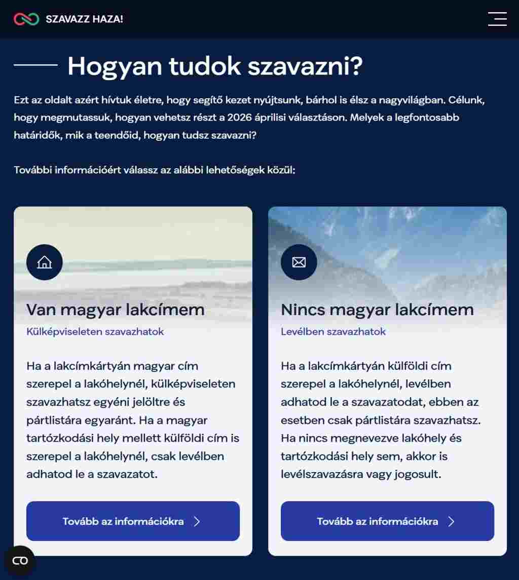 Te is számítasz a hazának! Segítünk külföldről szavazni!